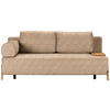 SCHLAFSOFA Bouclé Hellbraun  - Hellbraun/Naturfarben, Design, Holz/Textil (211/88/102cm) - Niels Andersson