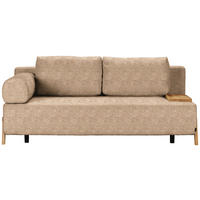 SCHLAFSOFA in Holz, Textil Hellbraun  - Hellbraun/Naturfarben, Design, Holz/Textil (211/88/102cm) - Niels Andersson