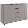 SIDEBOARD  in 130/83/41 cm  - Schwarz/Sahara, Design, Holzwerkstoff/Kunststoff (130/83/41cm) - Carryhome