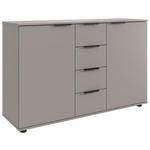 SIDEBOARD  in 130/83/41 cm  - Schwarz/Sahara, Design, Holzwerkstoff/Kunststoff (130/83/41cm) - Carryhome