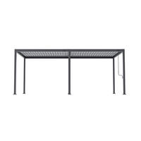 PERGOLA 583,4/296/238 cm Stahl  - Anthrazit, Basics, Metall (583,4/296/238cm) - Gardenson