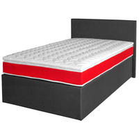 BOXSPRING KREVET 120/200 cm     crna  - crna, Dizajnerski, tekstil/pločasti materijal (120/200cm) - Xora