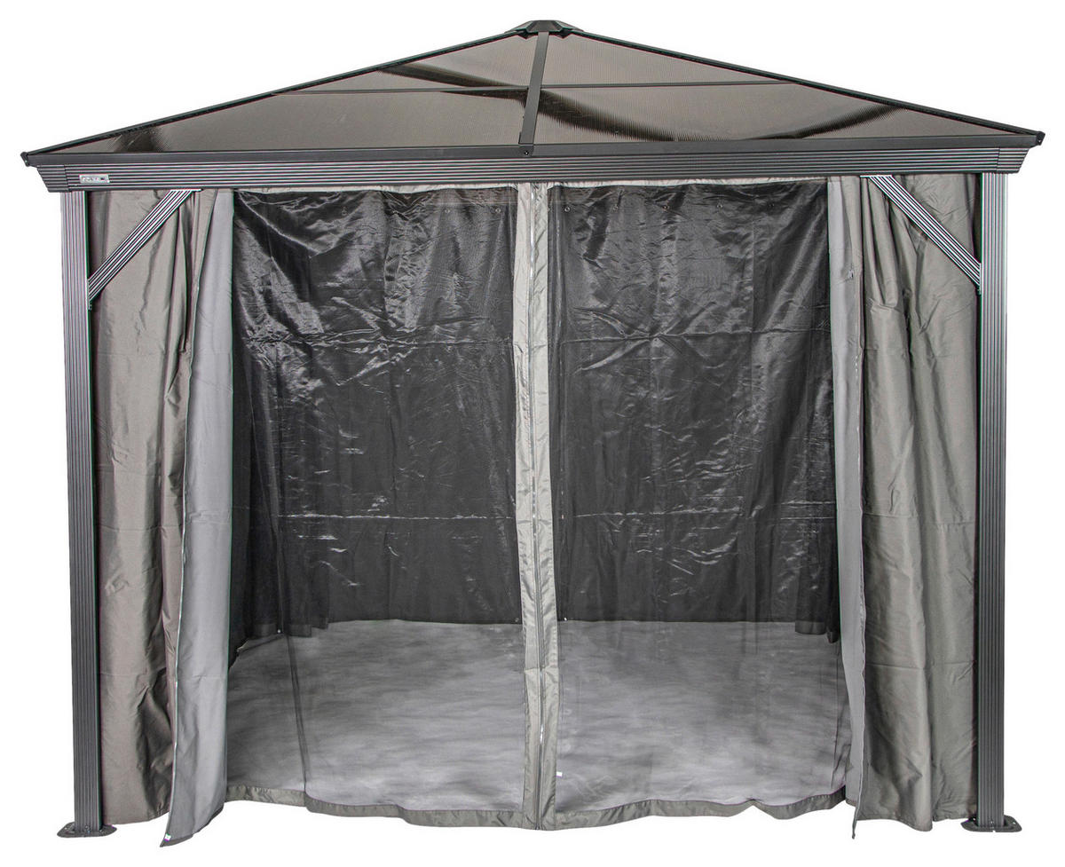 PERGOLA-SEITENTEIL  - Dunkelgrau, Basics, Textil - Ambia Garden