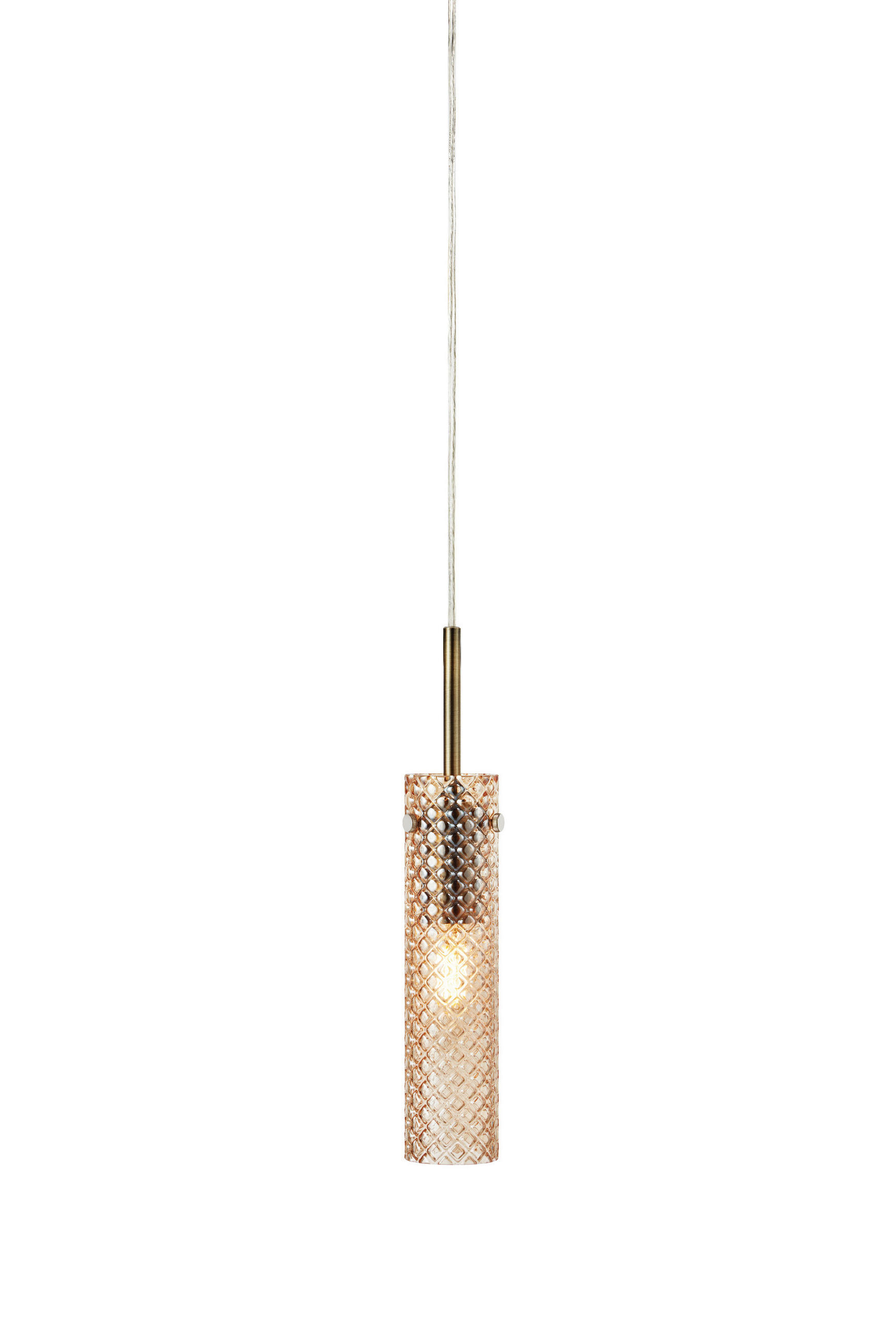 PENDELLEUCHTE VIBIA 5/27,5/5 cm  - Messingfarben/Bernsteinfarben, Trend, Metall (5/27,5/5cm) - Markslöjd