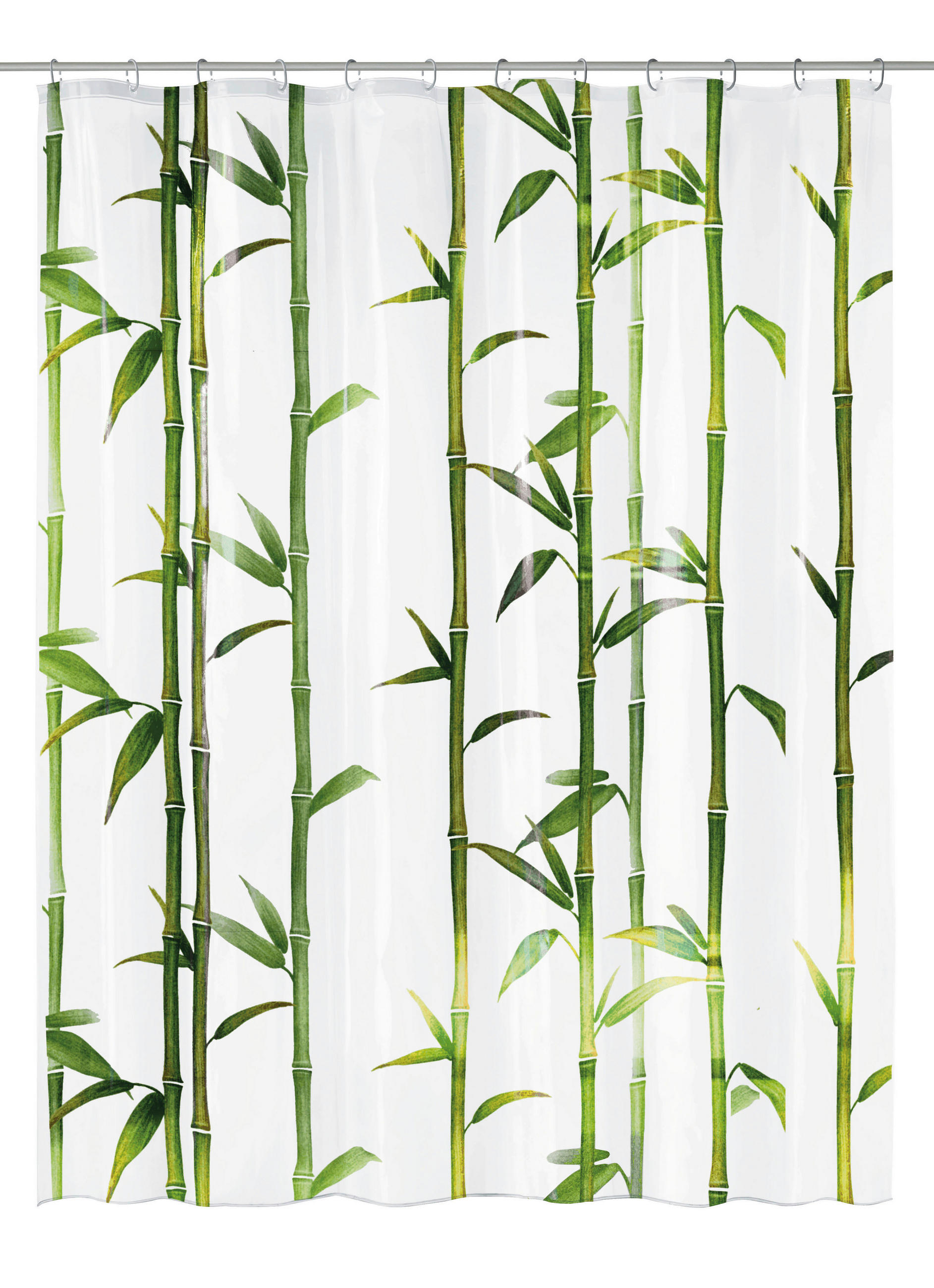 ZUHANYFÜGGÖNY  - zöld, Konventionell, műanyag/textil (180/200cm) - Kleine Wolke