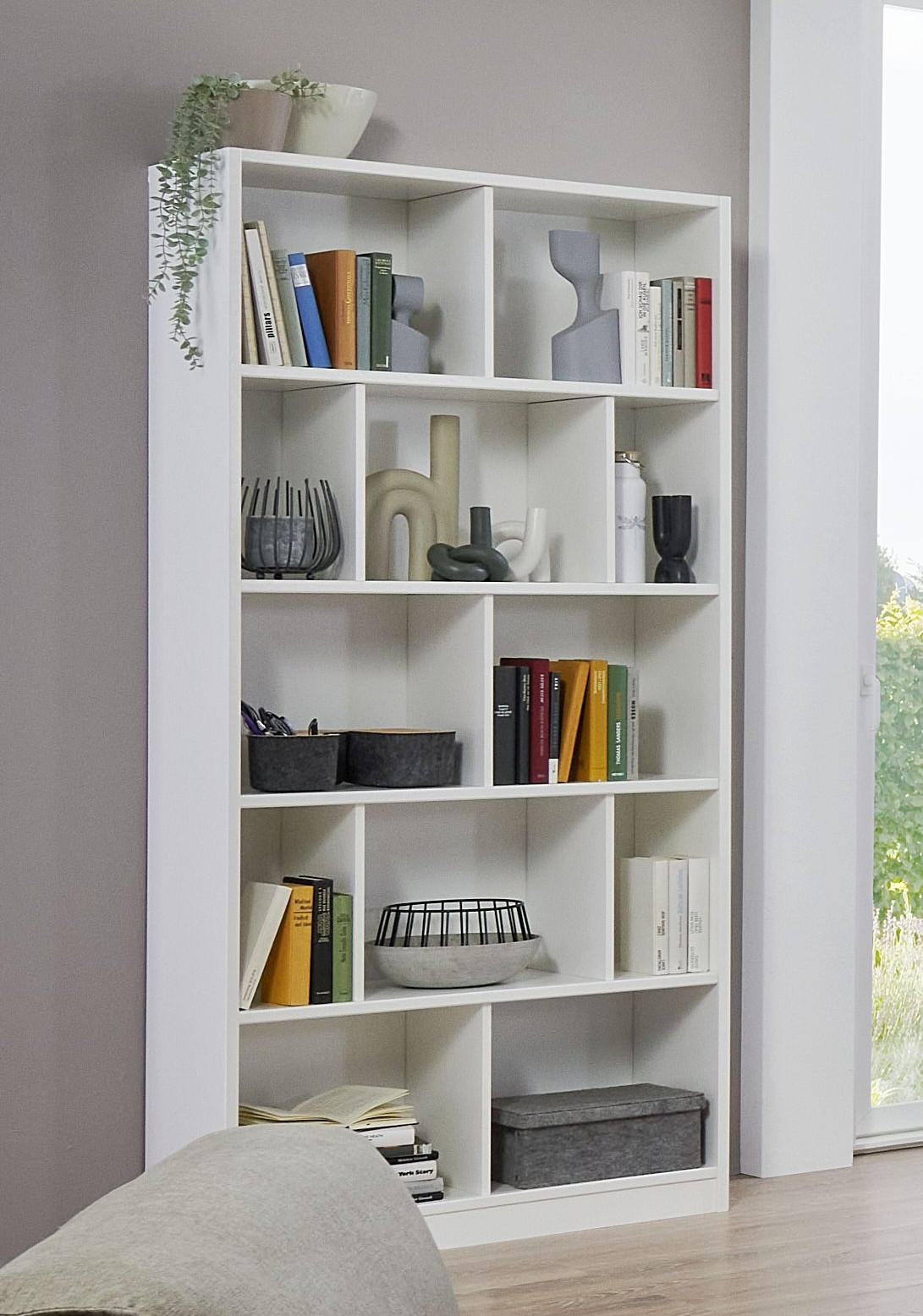REGAL  90/197/39 cm Weiß  - Weiß, Basics, Holzwerkstoff (90/197/39cm) - Boxxx