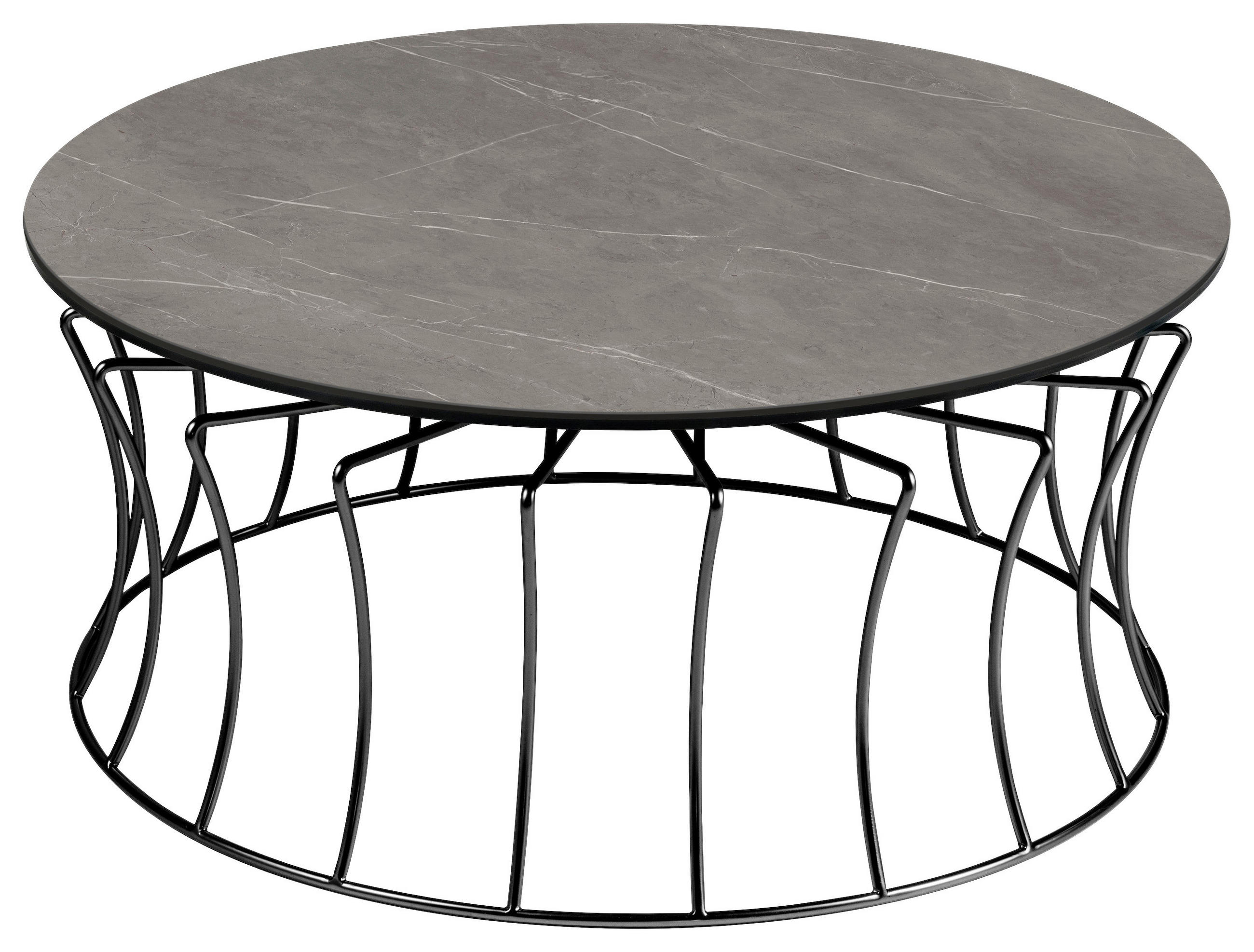 COUCHTISCH in Metall, Glas, Keramik 90/90/40 cm  - Grau/Nickelfarben, Design, Glas/Keramik (90/90/40cm) - Naos