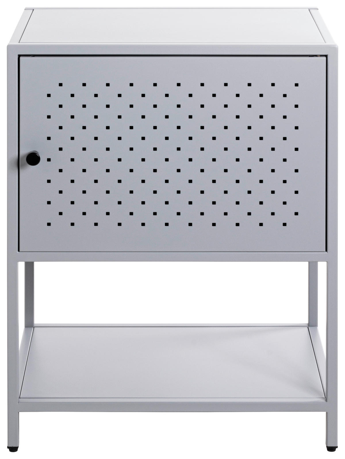 NACHTKÄSTCHEN 45/60/30 cm  in Grau  - Grau, Design, Metall (45/60/30cm)