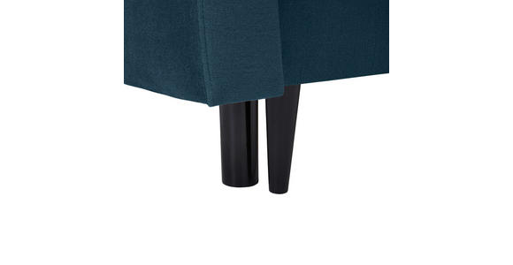 SCHLAFSOFA  in Samt Blau  - Blau/Schwarz, KONVENTIONELL, Holz/Textil (220/95/98cm) - Carryhome