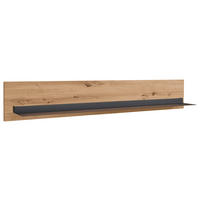 WANDBOARD Eiche Artisan, Dunkelgrau  - Dunkelgrau/Eiche Artisan, Design, Holzwerkstoff/Metall (150/24/20,6cm) - SetOne by Musterring