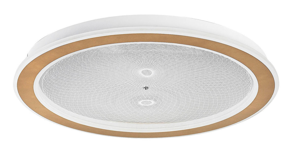 LED PLAFONJERA ZOFRAEL  - prozirna/zlatna, Dizajnerski, metal/plastika (51/6cm)