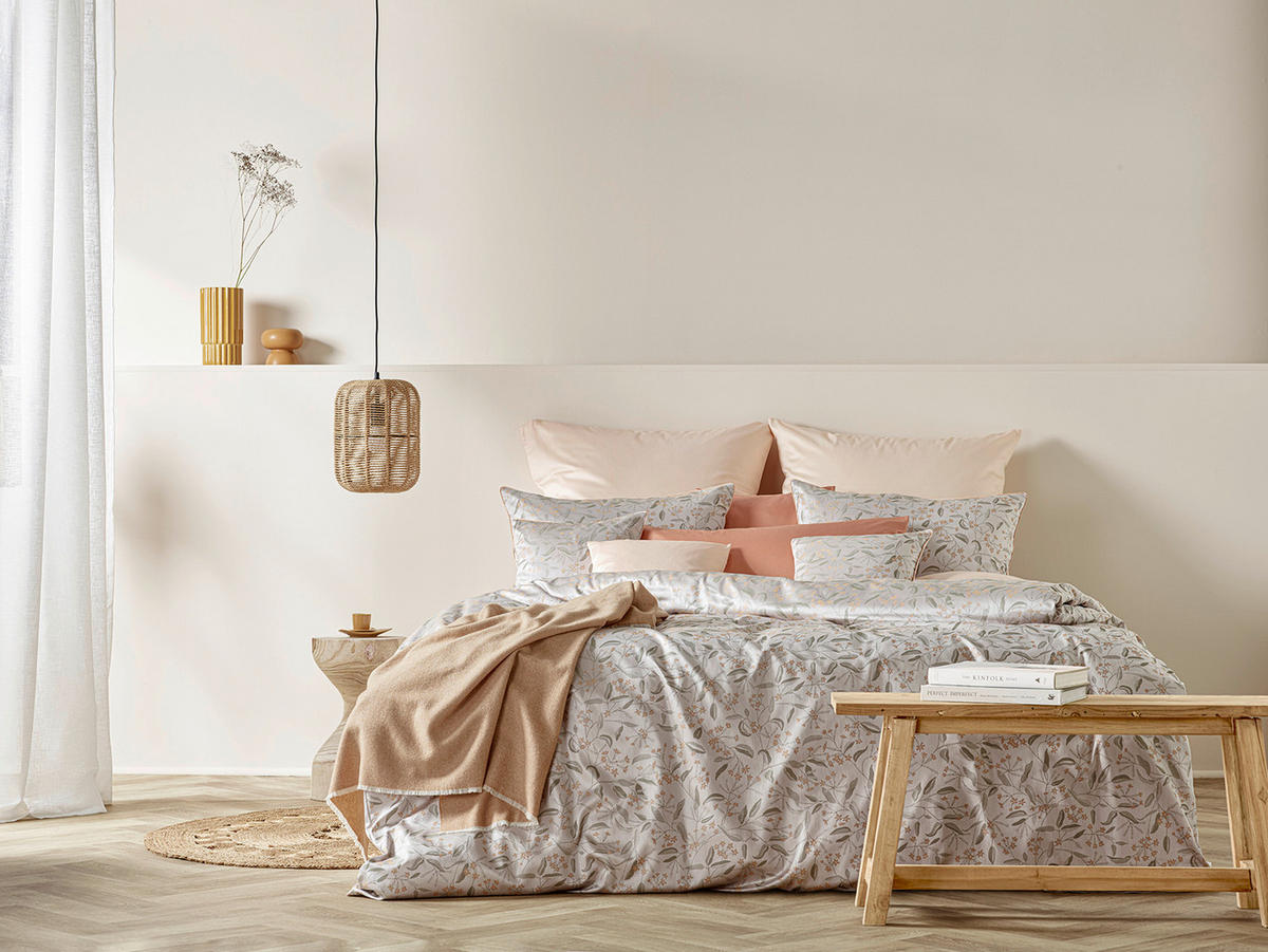 POSTELJINA MALIN 140/200 cm damast višebojna  - višebojna, Konvencionalno, tekstil (140/200cm) - Curt Bauer