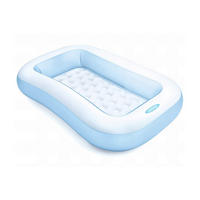 PLANSCHBECKEN  - Weiss/Hellblau, Lifestyle, Kunststoff (166/25/100cm) - Intex