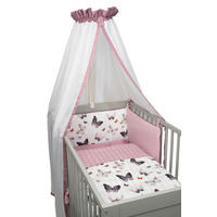 GITTERBETTSET Butterfly bunt  - Multicolor, Basics, Textil (43/23/35cm) - Bebe's Collection