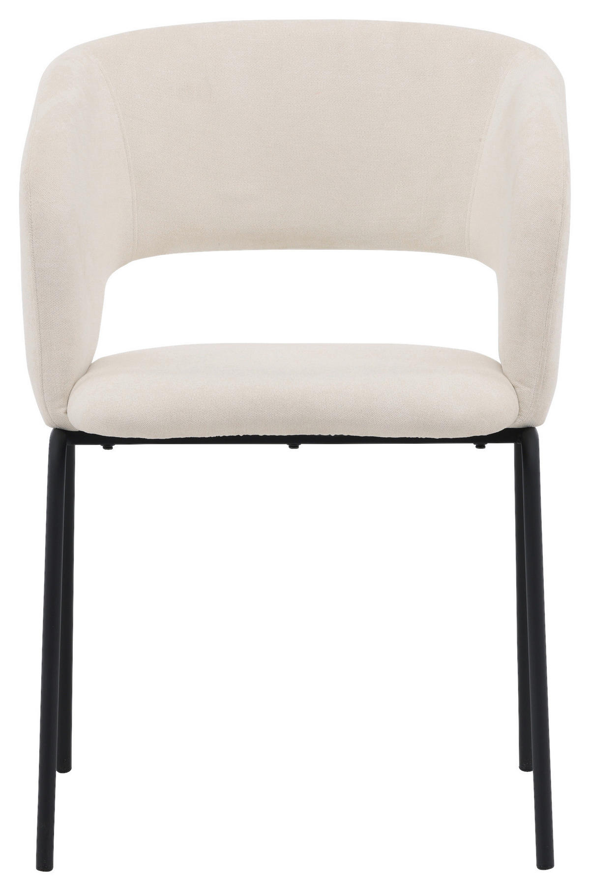 STOLSET 2 styck stål textilväv  - vit/svart, Design, metall/textil (66/86/66cm) - Livetastic