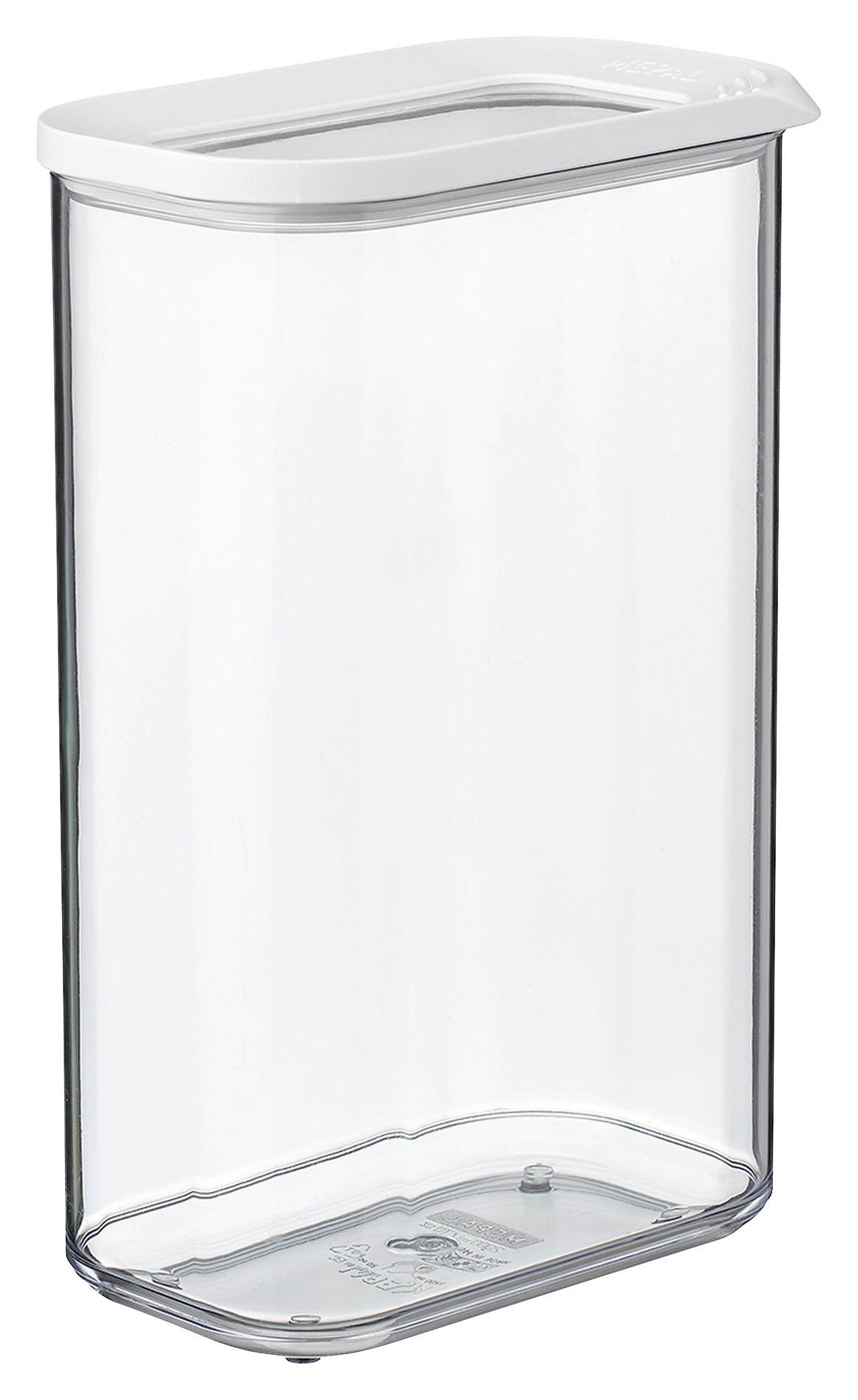 VORRATSDOSE Modula 2 L  - Transparent/Weiß, Basics, Kunststoff (2l) - Mepal