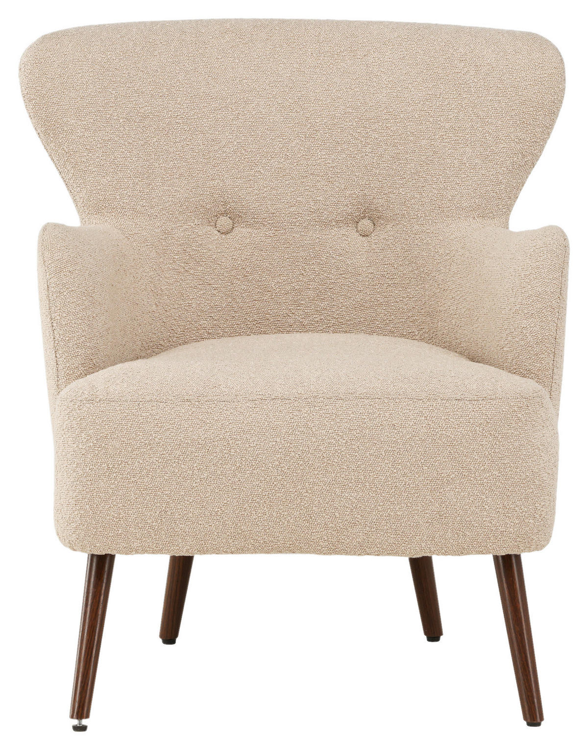 OHRENSESSEL Braun, Beige  - Beige/Braun, Design, Textil/Metall (76/85/77cm) - Livetastic