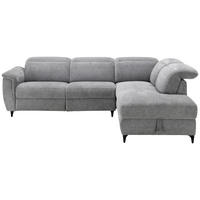 HÖRNSOFFA i chenille grå  - svart/grå, Design, metall/textil (266/220cm) - Xora