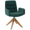 ARMLEHNSTUHL  in Cord  - Naturfarben/Grün, Design, Holz/Textil (61/88/66cm) - Dieter Knoll