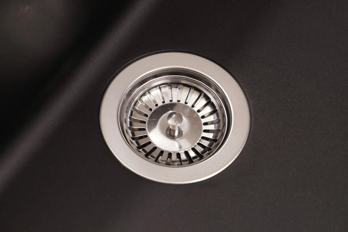 SPÜLE AUSTIN100X50S  - Schwarz, Design, Stein (100/20/50cm) - Respekta