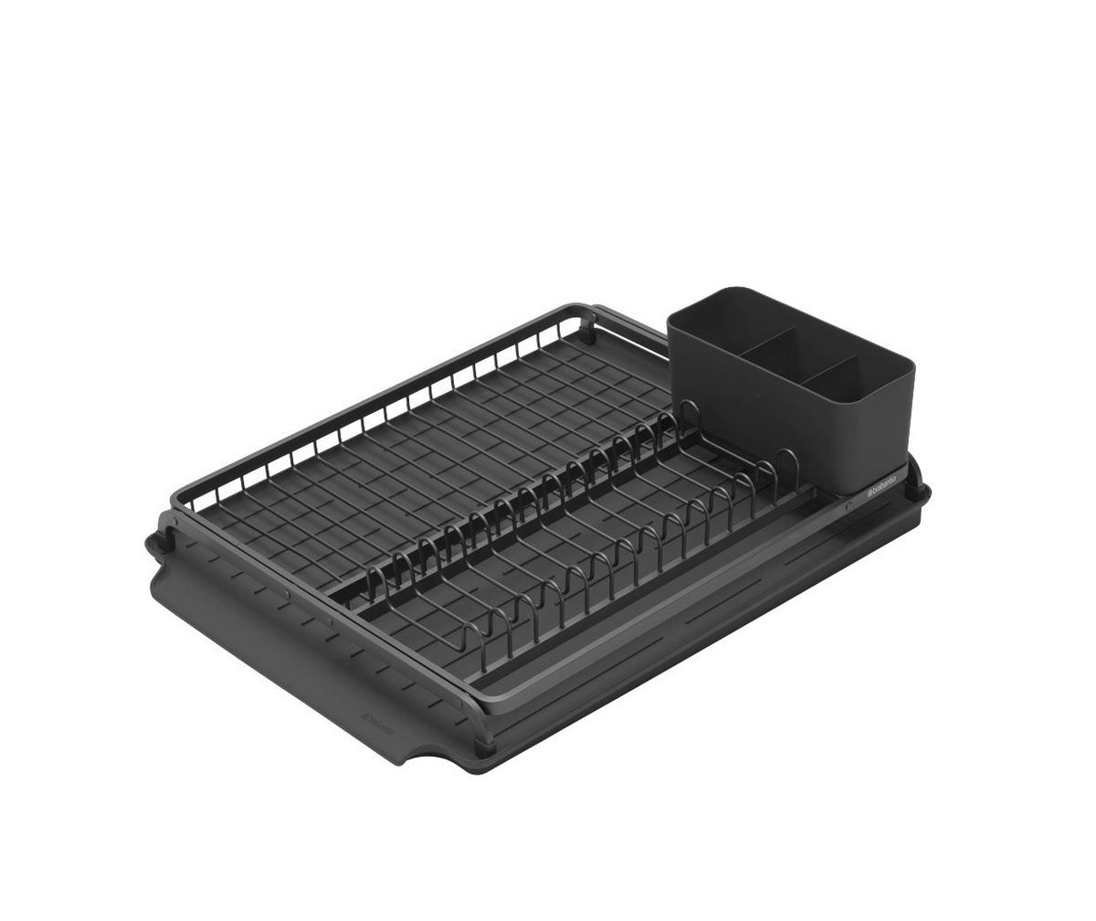 GESCHIRRABTROPFKORB   - Dunkelgrau, Design, Metall (38,6/14,2/49,2cm) - Brabantia
