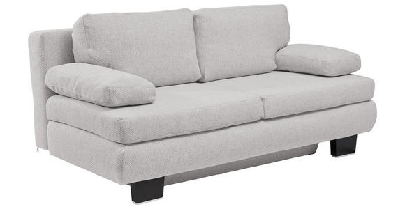 SCHLAFSOFA in Hellgrau - Wengefarben/Hellgrau, Design, Holz/Textil (203/94/100cm) - Novel