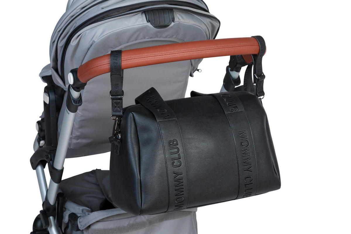 WICKELTASCHE Mommy Club Vegan Leder Schwarz  - Schwarz, KONVENTIONELL, Kunststoff (38/21/27cm) - Childhome