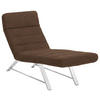 LIEGE in Mikrofaser Braun  - Chromfarben/Braun, Design, Textil/Metall (65/91/170cm) - Chilliano
