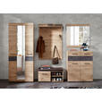 GARDEROBE 6-teilig  in 282/201/40 cm  - Eiche Artisan/Grau, Design, Glas/Holzwerkstoff (282/201/40cm) - Voleo