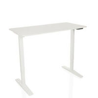 SCHREIBTISCH höhenverstellbar  - Weiß, MODERN, Holzwerkstoff (120/60/75 - 120cm) - MID.YOU