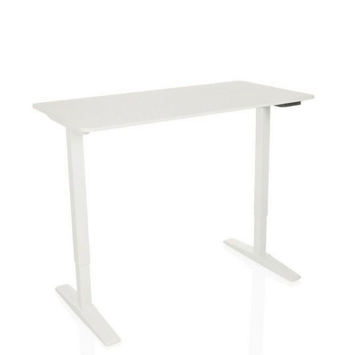 SCHREIBTISCH höhenverstellbar  - Weiß, MODERN, Holzwerkstoff (120/60/75 - 120cm) - MID.YOU