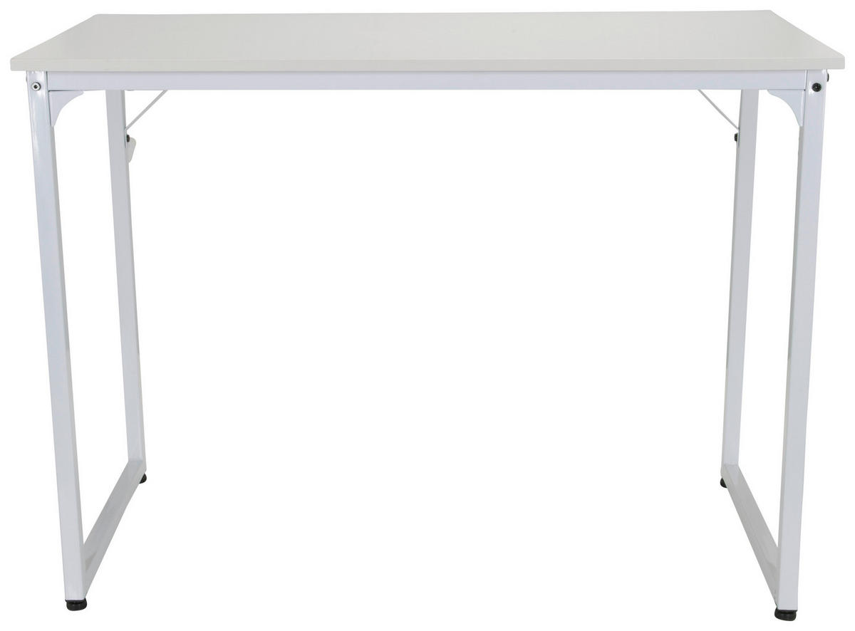 SKRIVBORD 120/50/74 cm vit   - vit, Basics, metall/trämaterial (120/50/74cm) - MID.YOU