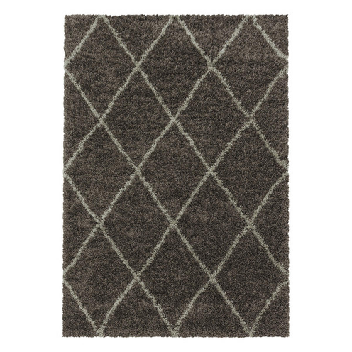 KOBEREC S VYSOKÝM VLASOM, 160/230 cm, sivohnedá - sivohnedá, Basics, textil (160/230cm) - Novel