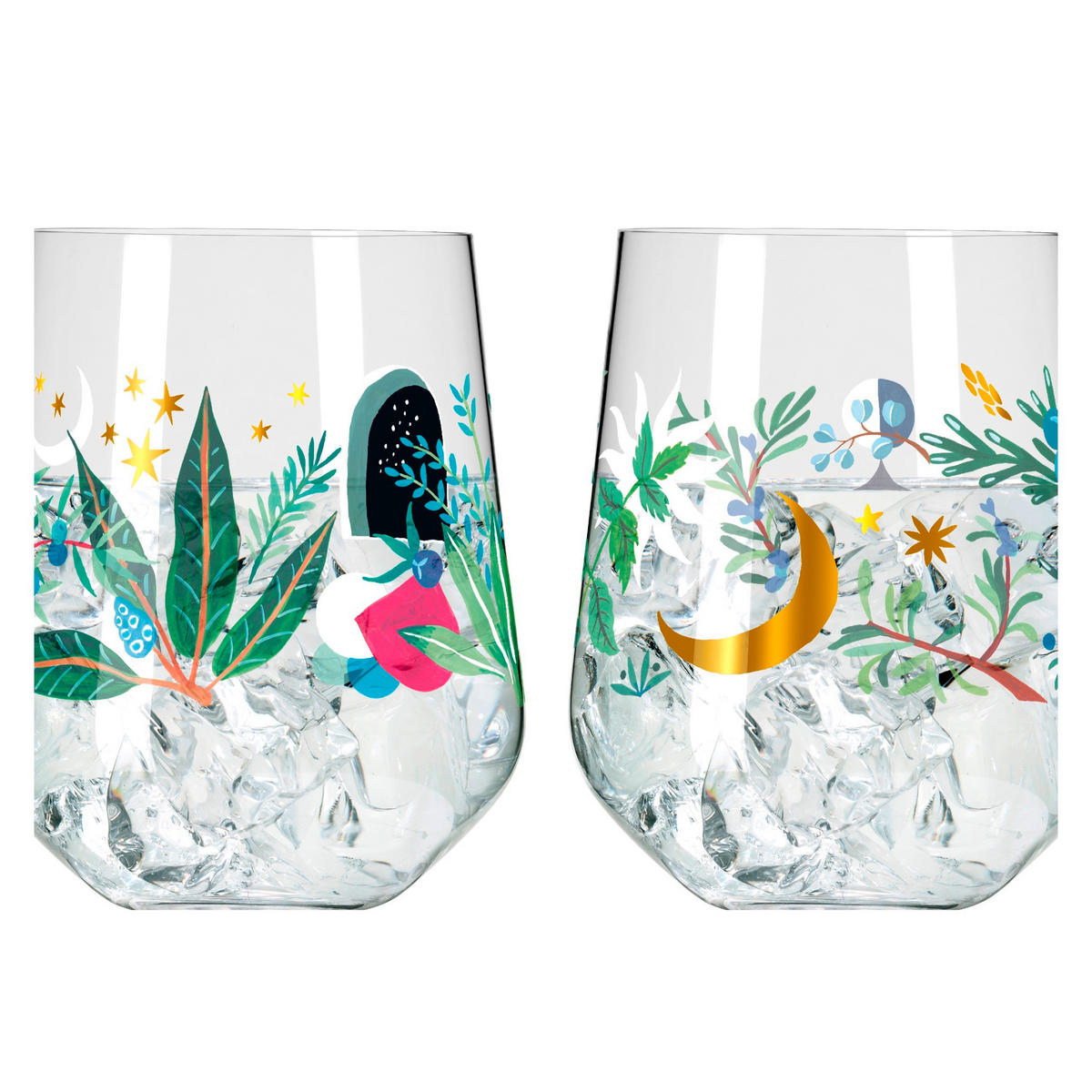 GINGLAS 710 ml 2-teilig  - Multicolor, LIFESTYLE, Glas (10,2/10,2/12,4cm) - Ritzenhoff