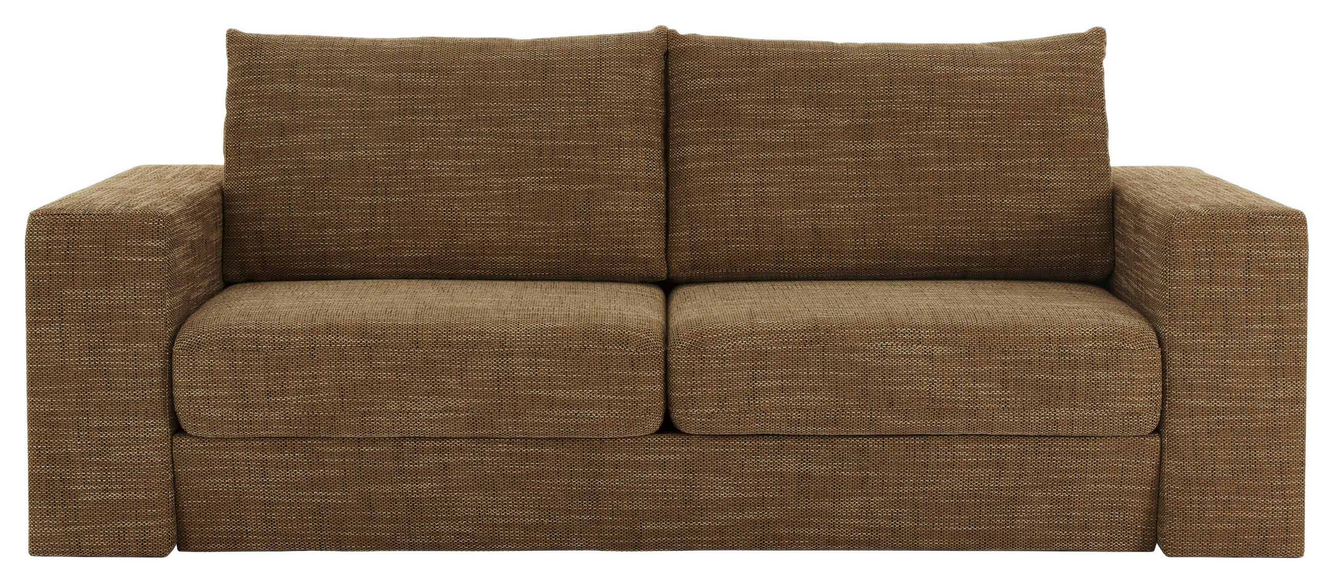 2,5-SITZER Webstoff Braun - Eichefarben/Braun, Design, Holz/Textil (192/96/107cm) - LOOKS by W.Joop