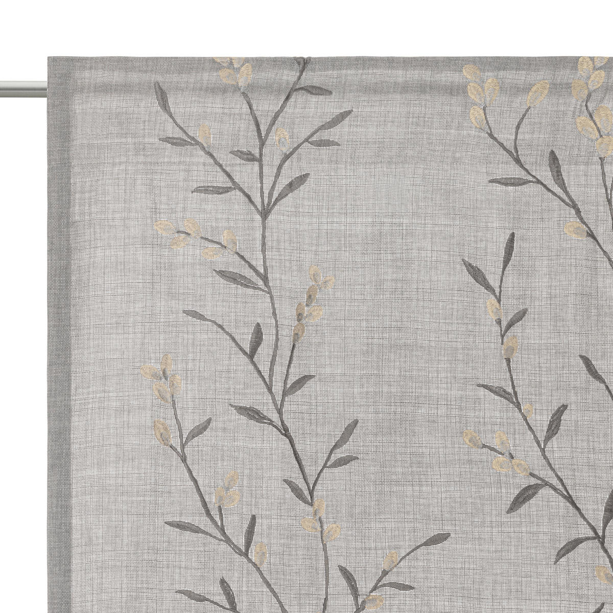FERTIGVORHANG blickdicht  - Hellgrau/Grauweiß, KONVENTIONELL, Textil (140/245cm) - Esposa