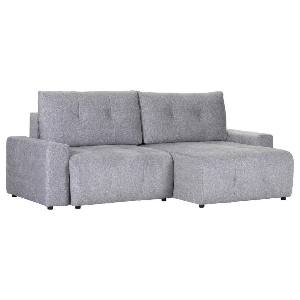 Thumbnail - Carryhome Ecksofa, Grau, Textil, 2-3-Sitzer, L-Form, links montierbar, rechts montierbar, 247x156 cm, Liegefunktion, Sch...