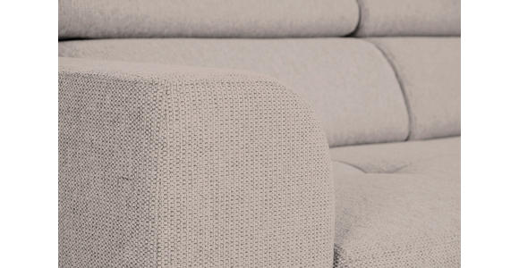ECKSOFA Taupe Struktur - Taupe/Schwarz, Design, Kunststoff/Textil (205/284cm) - Xora