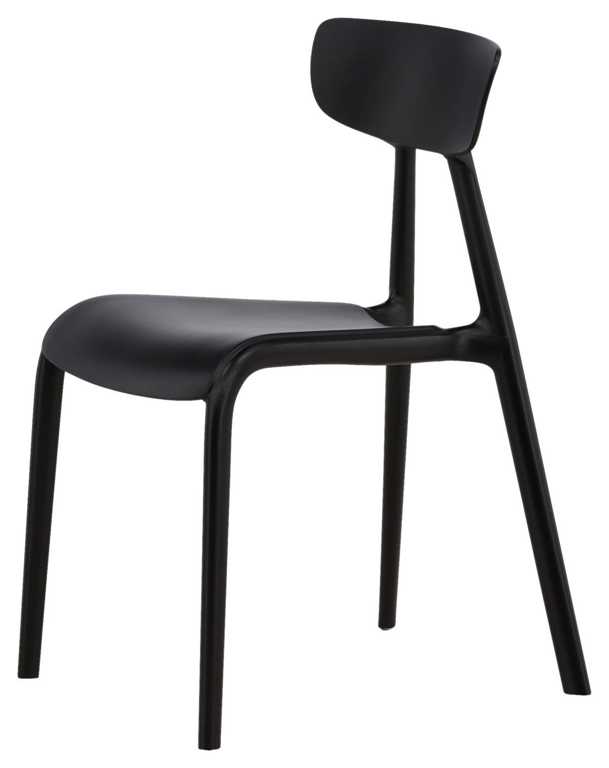 STOLSET slät  - svart, Design, plast (49/79.5/54cm) - Livetastic