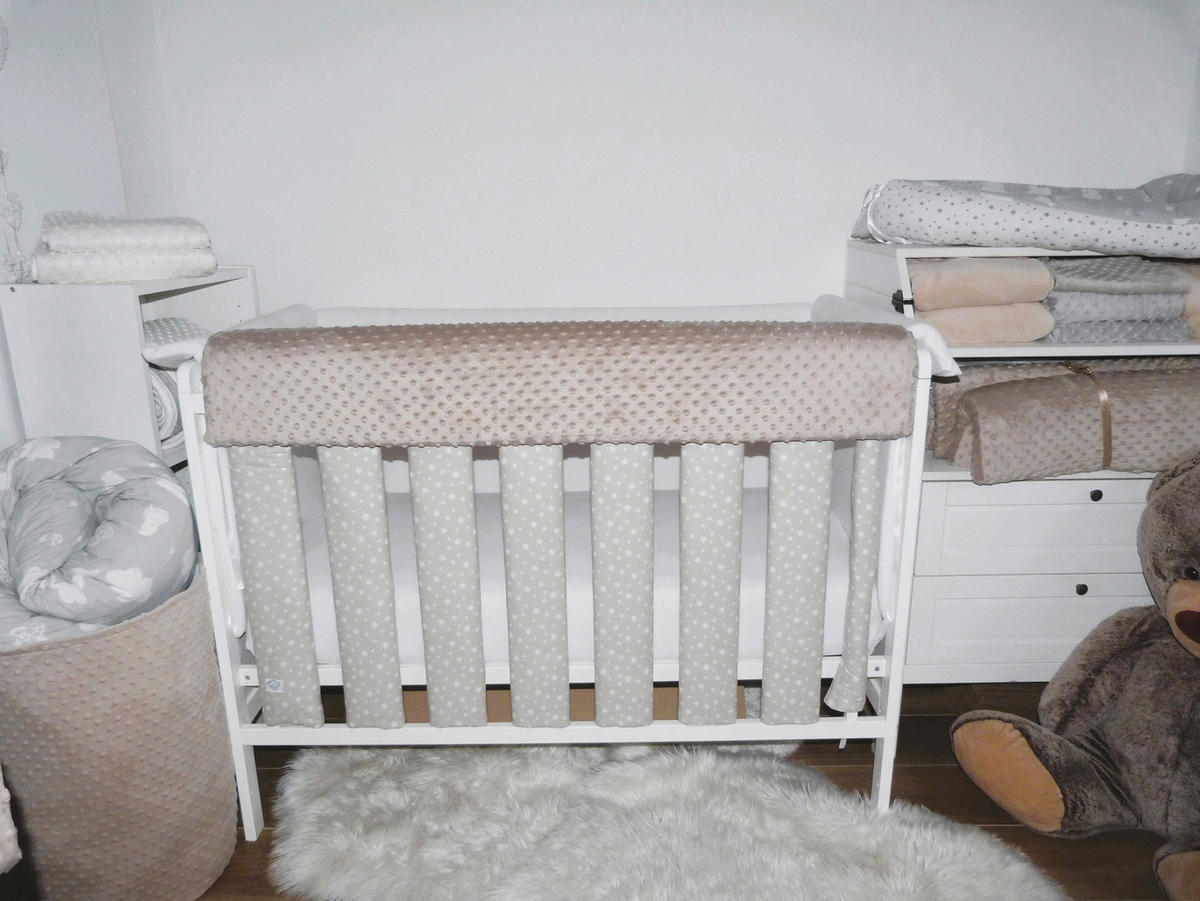 ZAŠTITNA OGRADICA ZA KREVET   - bež, Basics, tekstil (120cm)