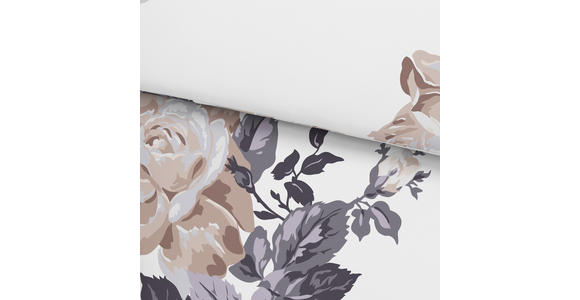 Bettwäsche Valia - Weiß/Grau, ROMANTIK / LANDHAUS, Textil - James Wood