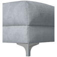 ECKSOFA Silberfarben Chenille  - Chromfarben/Silberfarben, KONVENTIONELL, Textil/Metall (227/329cm) - Carryhome