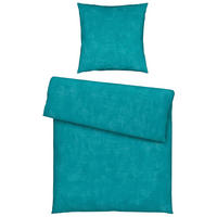 BETTWÄSCHE Stowa Renforcé 155/220 cm  - Petrol, KONVENTIONELL, Textil (155/220cm) - Novel