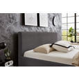 POLSTERBETT Grau 180/200 cm  - Schwarz/Grau, Basics, Textil/Metall (180/200cm) - Xora