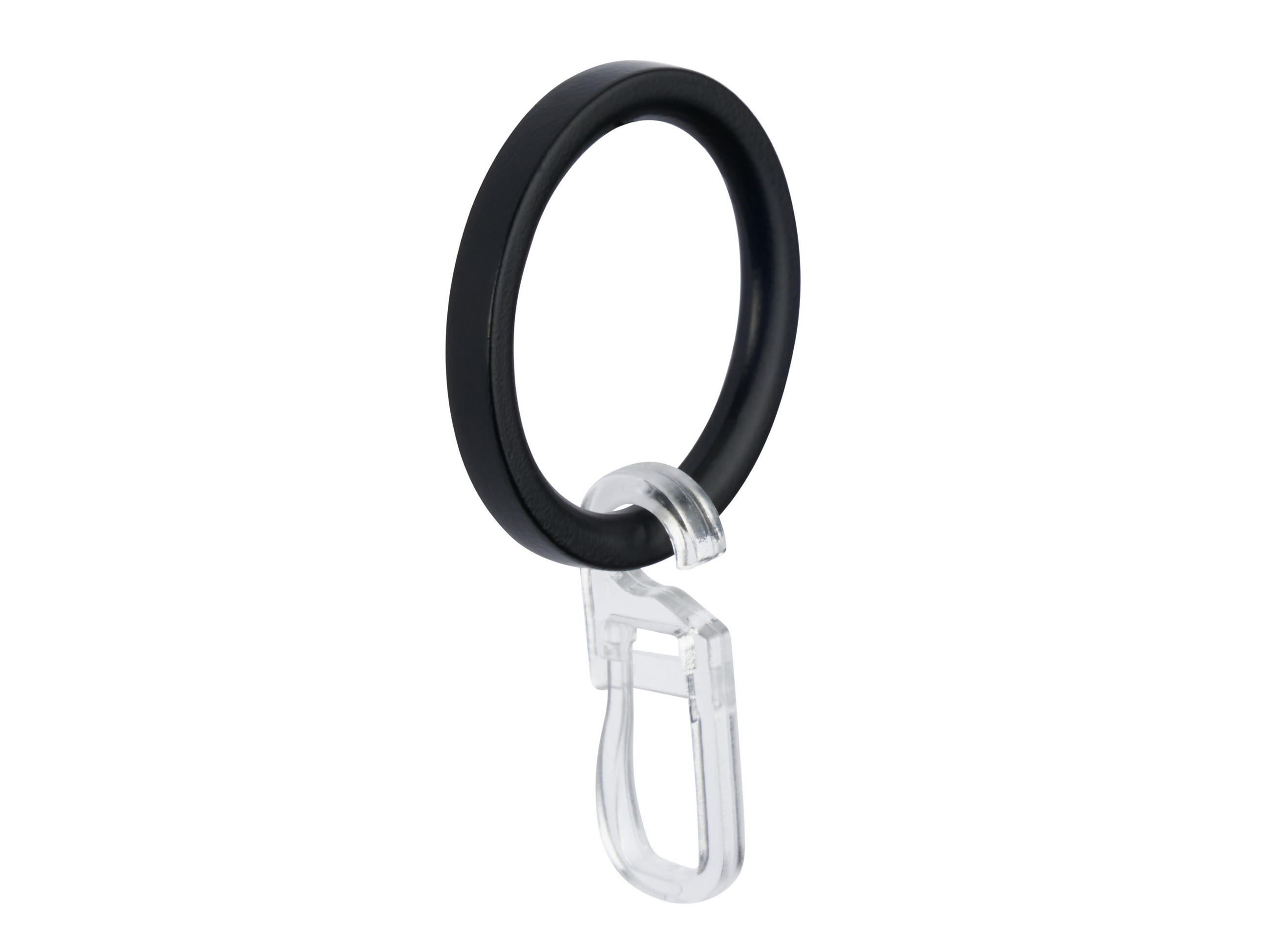 SET INELE PERDEA CU CLIPS  6 cm  - negru, Design, metal (6cm) - Homeware