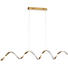LED-HÄNGELEUCHTE - Goldfarben, Design, Kunststoff/Metall (102/150/19cm) LED-HÄNGELEUCHTE - Goldfarben, Design, Kunststoff/Metall (102/150/19cm)