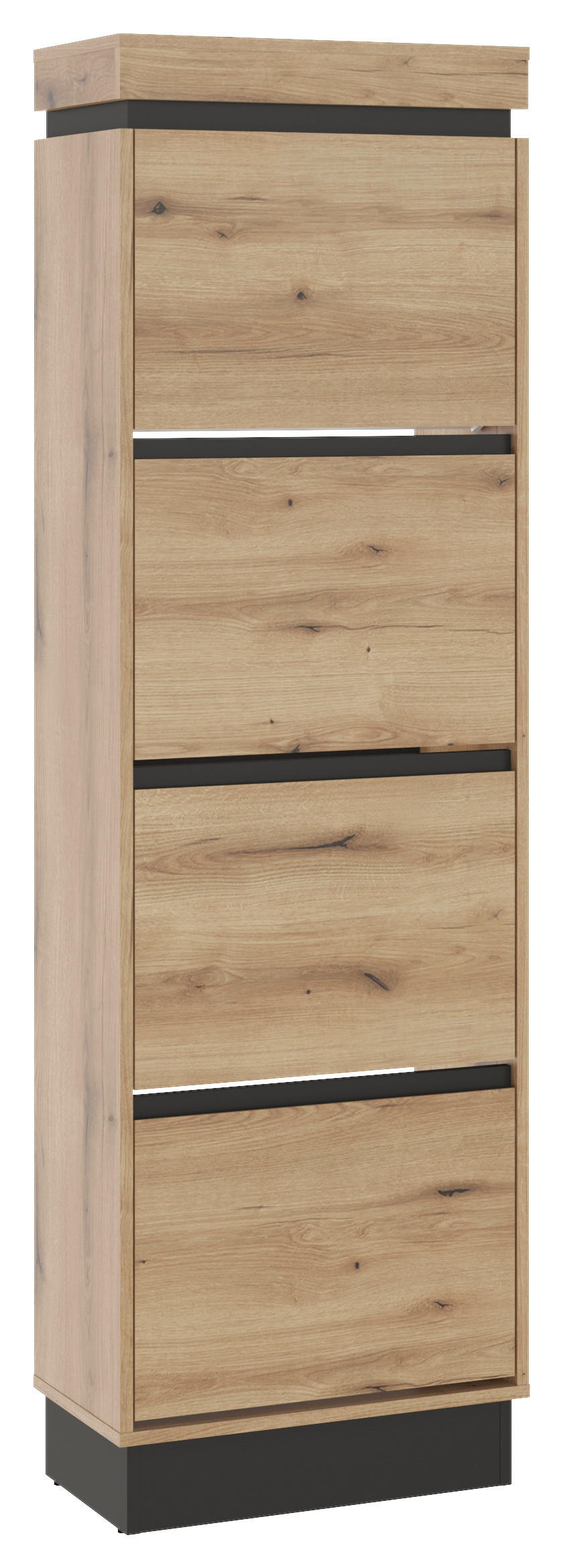 Schuhschrank Corte Grau/Eiche Dekor B: 53,8 cm