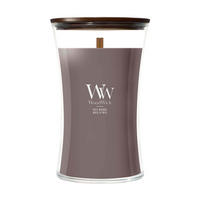 MIRISNA SVEĆA  plava  - plava, Osnovno, staklo/drvo (10/18/10cm) - WoodWick