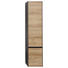 HOCHSCHRANK Eichefarben - Dunkelgrau/Eichefarben, Design, Glas/Holzwerkstoff (37/168/33cm) - Dieter Knoll HOCHSCHRANK Eichefarben - Dunkelgrau/Eichefarben, Design, Glas/Holzwerkstoff (37/168/33cm) - Dieter Knoll