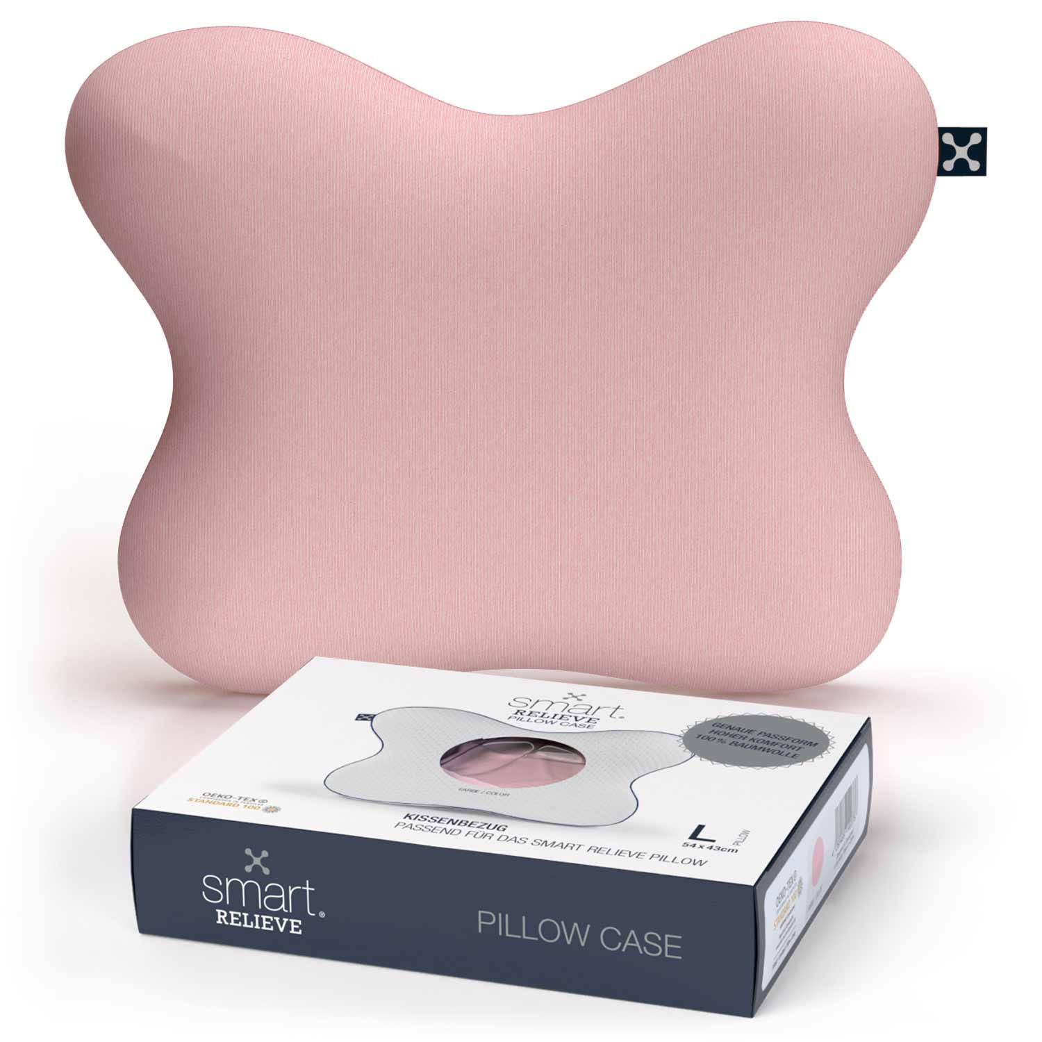 Smartsleep Nackenkissenbezug Relieve Hellrosa 54x43 cm